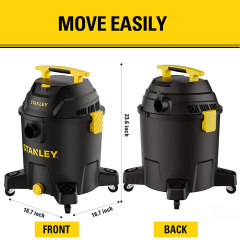 STANLEY SL18701P-10A three-in-one setup for wet, dry, and blower tasks