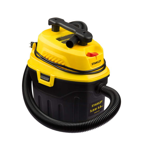 Stanley wet/dry vac with extended cord and hose for far-reaching cleanups