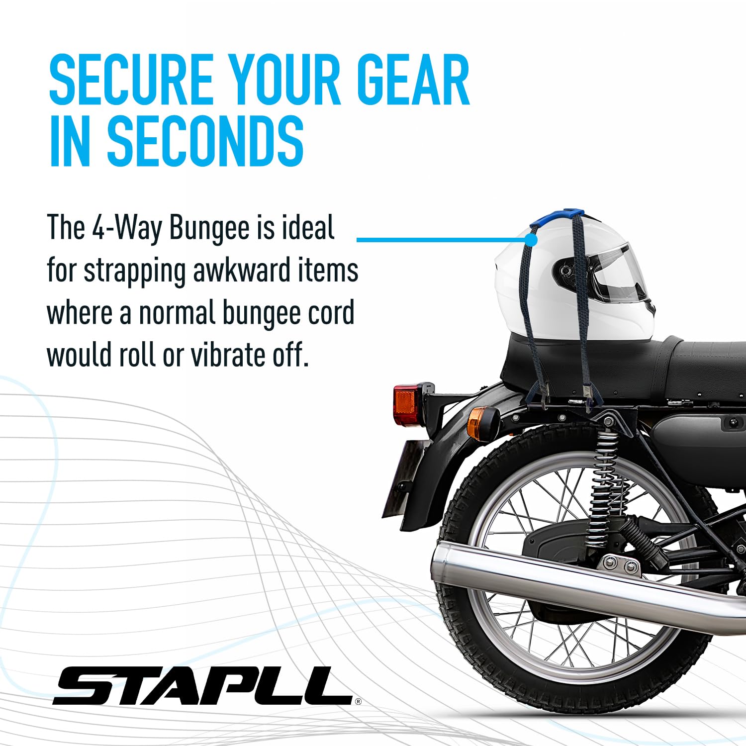 STAPLL UV-resistant cords endure sun exposure for long-lasting performance.