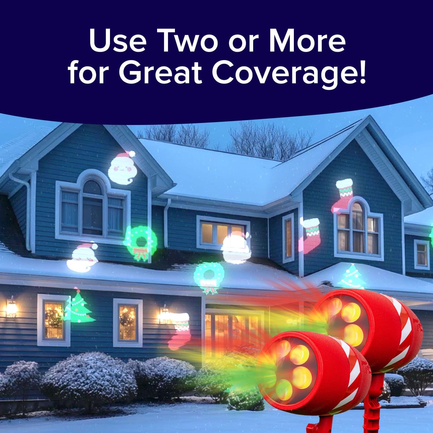 Star Shower Slide Show easy setup for fast holiday display