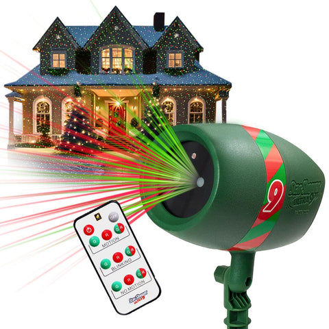 Star Shower Ultra 9 exterior laser projection for instant curb appeal.