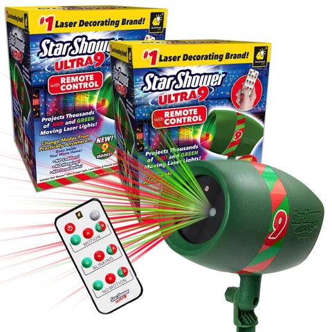 Star Shower Ultra 9 pattern 1 lights up the home for festive curb appeal