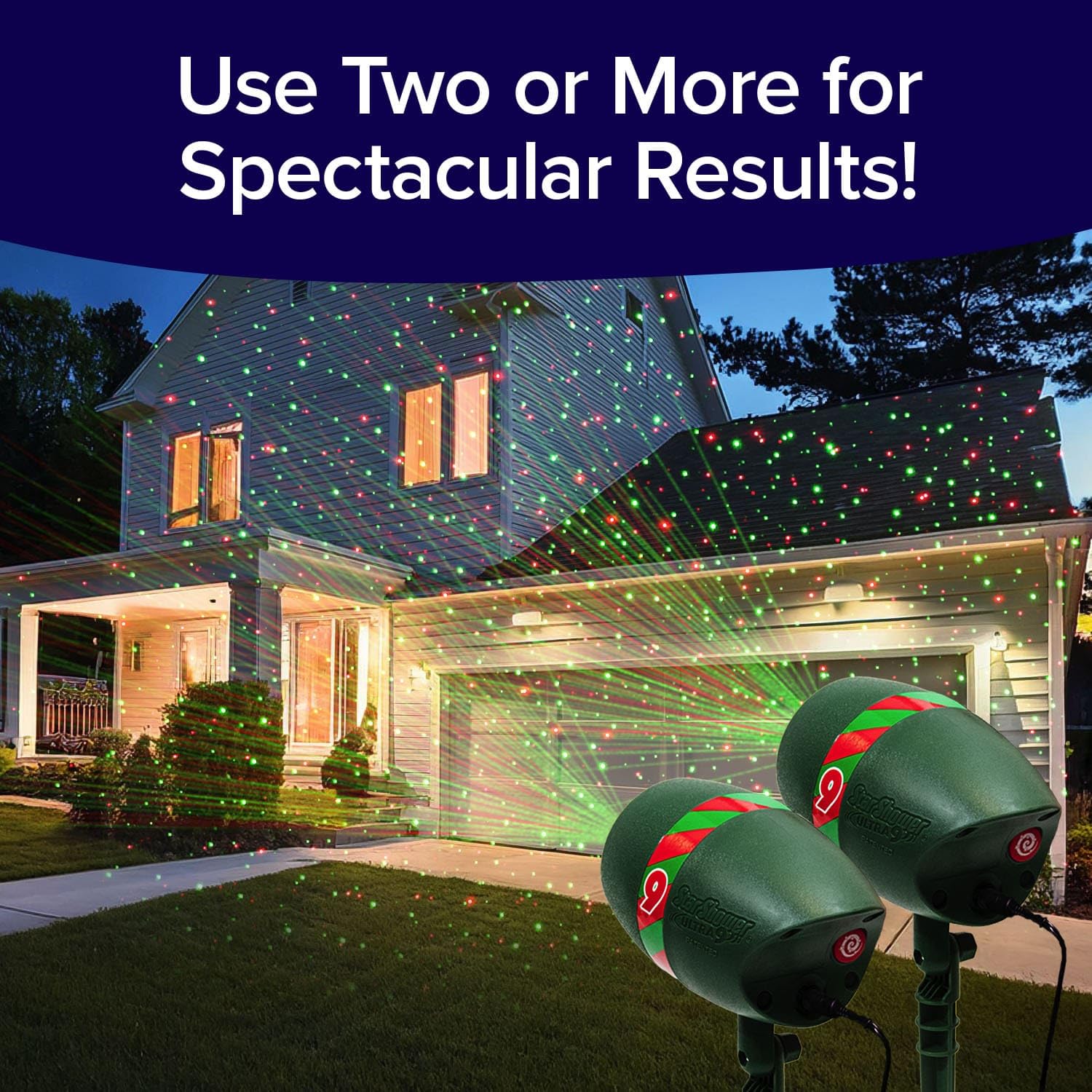 Star Shower Ultra 9 pattern 9 helps create a festive winter wonderland