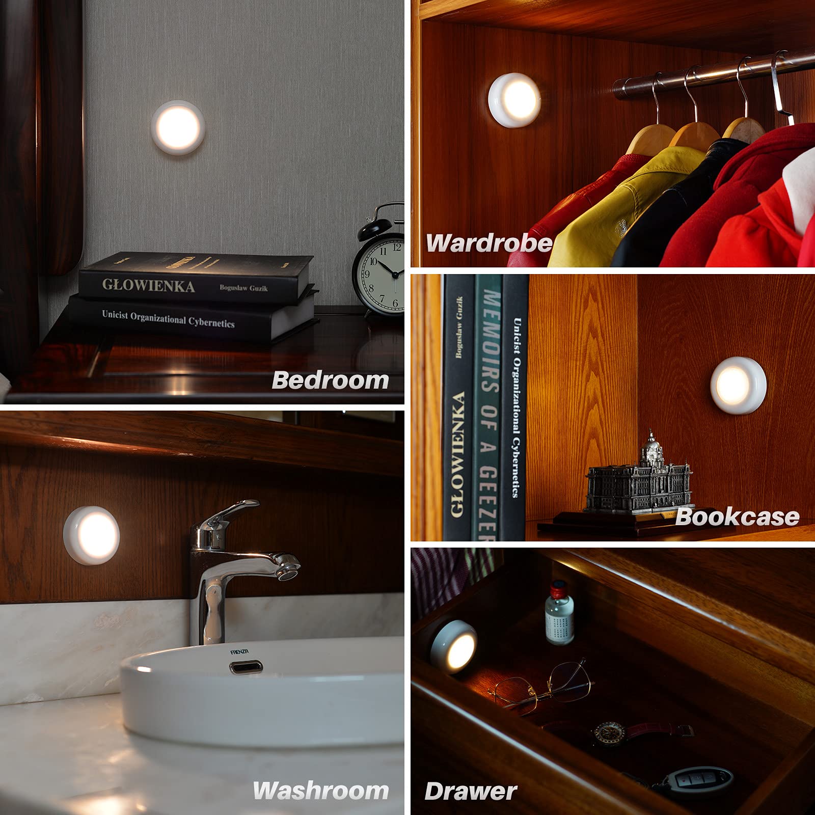 STAR-SPANGLED drawer light keeps tiny spaces lit and organized.