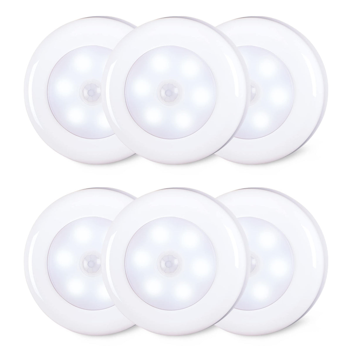 STAR-SPANGLED puck light with motion sensor for stairs and cabinets, brightening dark areas.