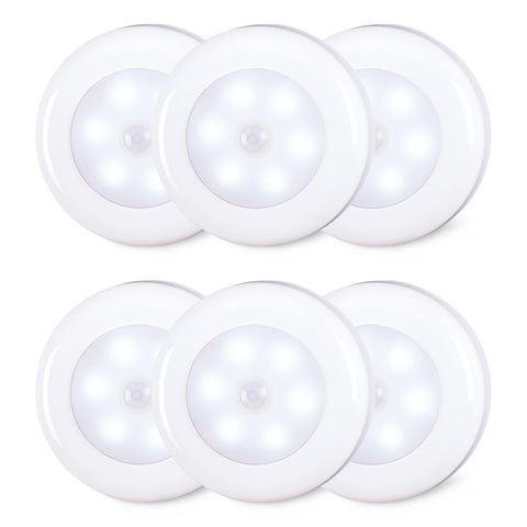STAR-SPANGLED puck light with motion sensor for stairs and cabinets, brightening dark areas.