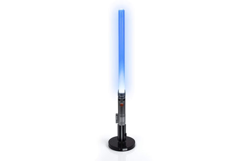 Star Wars Luke Skywalker Lightsaber LED lamp emits vibrant blue glow for mood lighting