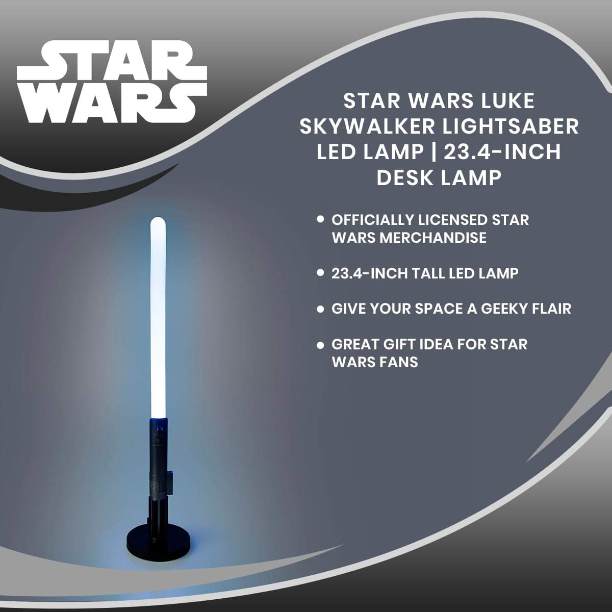 Star Wars Luke Skywalker Lightsaber LED lamp official Star Wars merchandise for fans