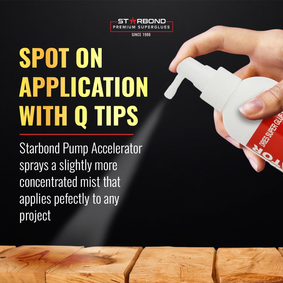 Starbond Pinocchio Pump CA Glue Accelerator spray nozzle for precise application