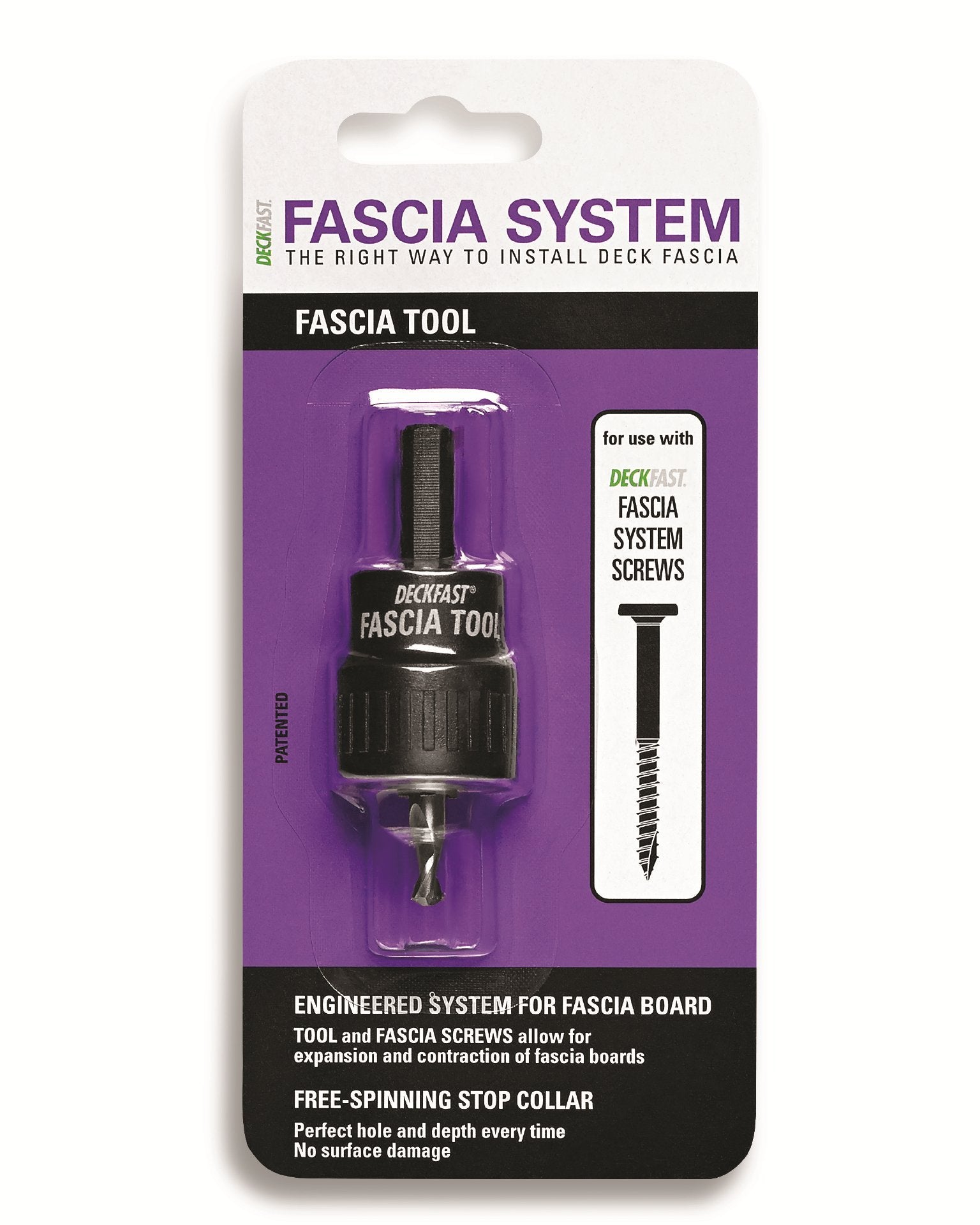 Starborn Deckfast Fascia Tool front view showing precise depth control for fascia installations.