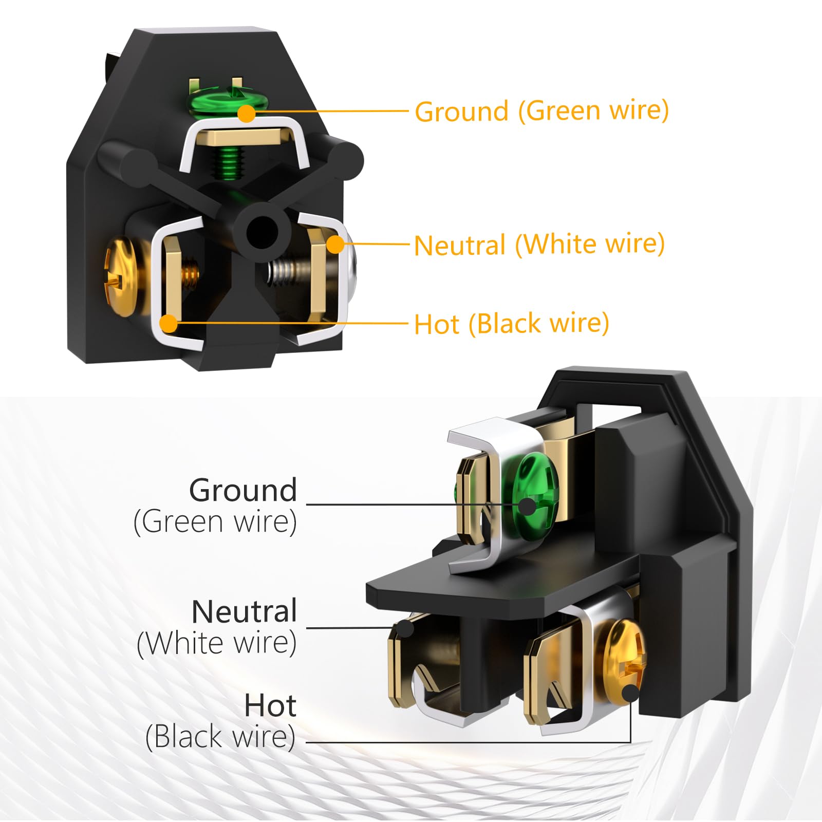 STARELO female connector closeup highlighting secure fit and easy insertion