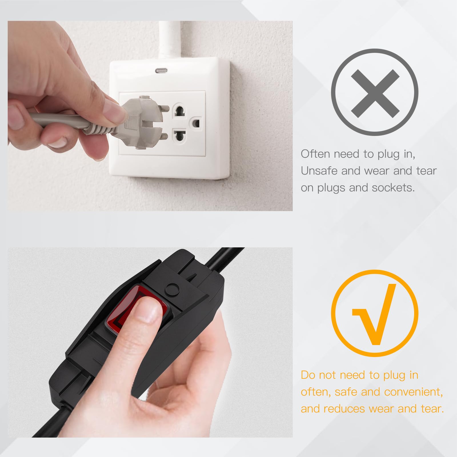 STARELO durable SJTW vinyl cord resists weathering and flexes easily.