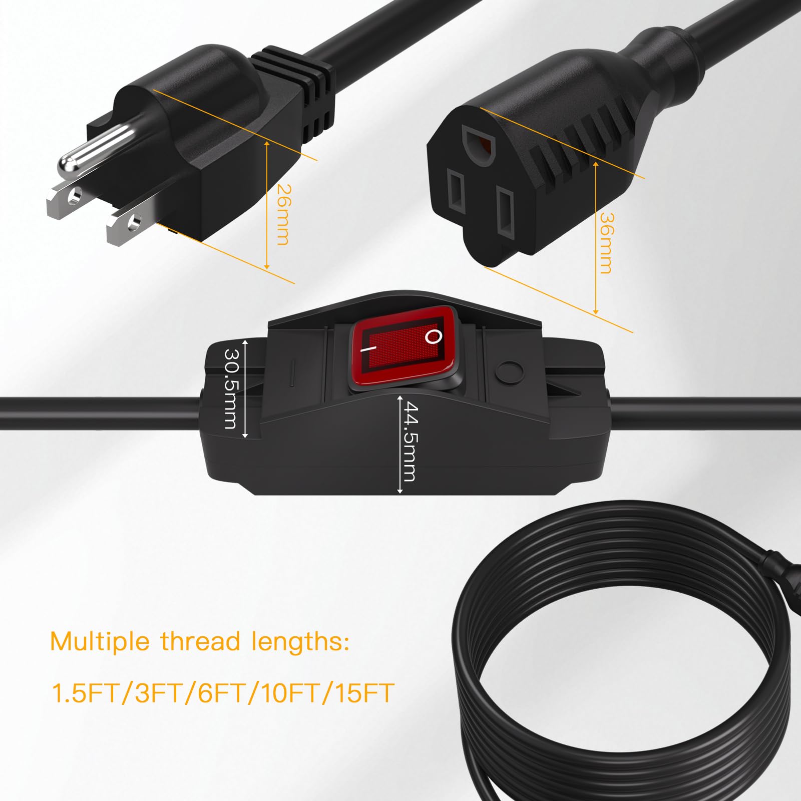 STARELO LED-indicator switch aids visibility in dim environments.
