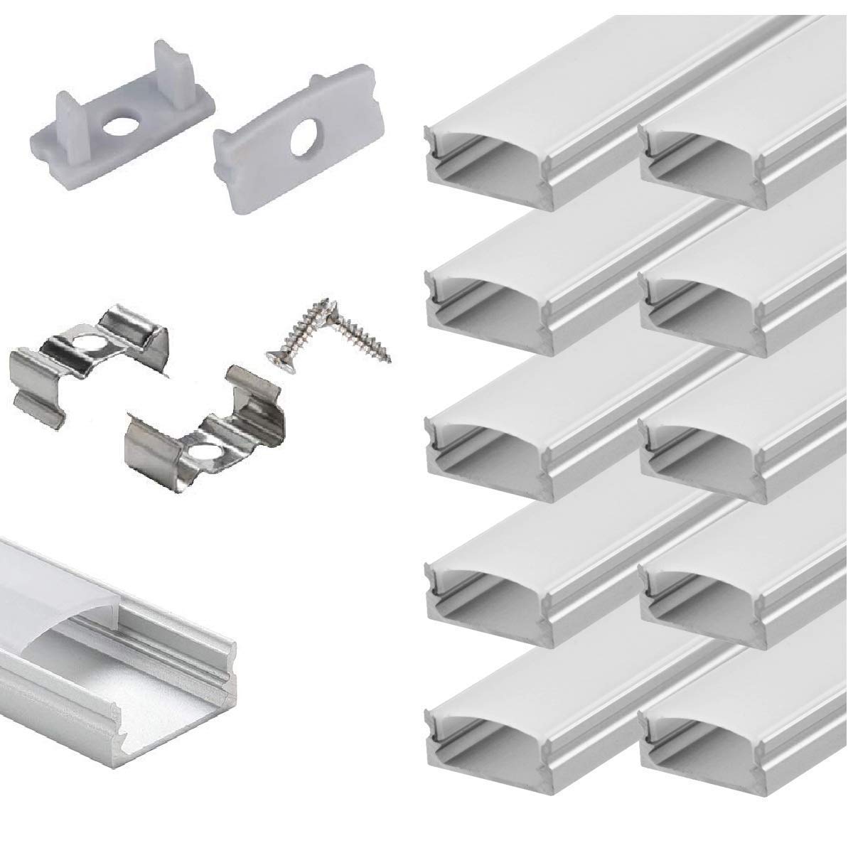 StarlandLed U-channel 10-pack for clean, professional LED strip installation.