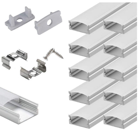 StarlandLed U-channel 10-pack for clean, professional LED strip installation.