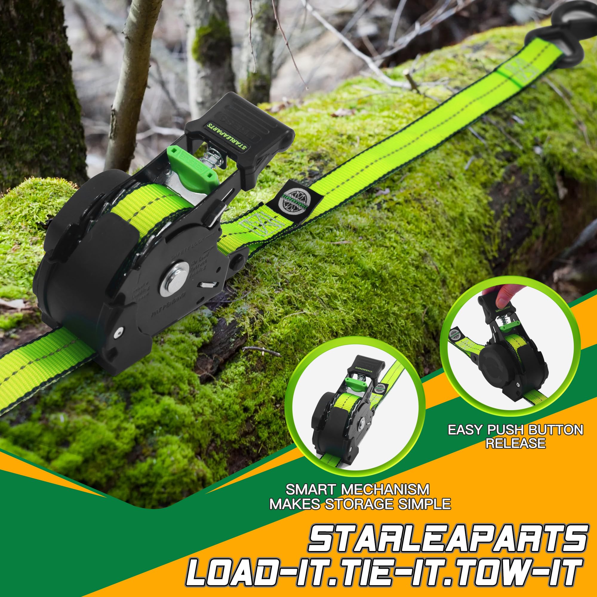 STARLEAPARTS 4-pack includes carrying bag and simple instructions for setup.