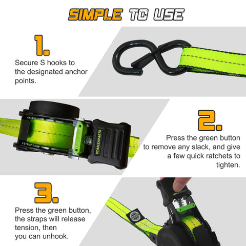 STARLEAPARTS soft padded handle provides comfortable grip during long hauls.