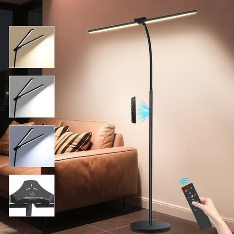 StarMoitic 24W dual-head lamp overview showing wide glare-free coverage for workspaces.