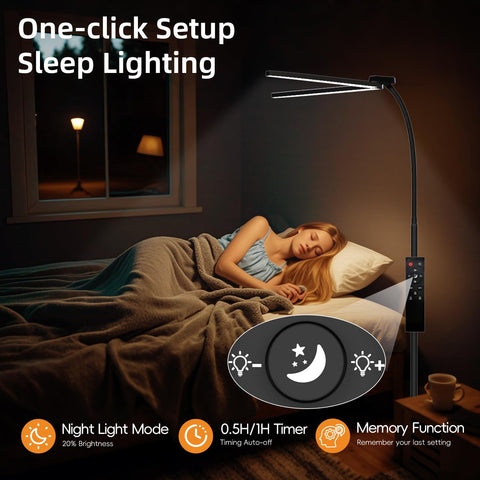 StarMoitic 24W glare-free light reduces eye strain during long sessions.