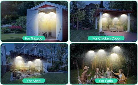 Starnoontek outdoor-indoor solar chandelier for year-round visibility