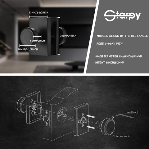 Starpy 45-degree turn design aids quick, accessible opening.