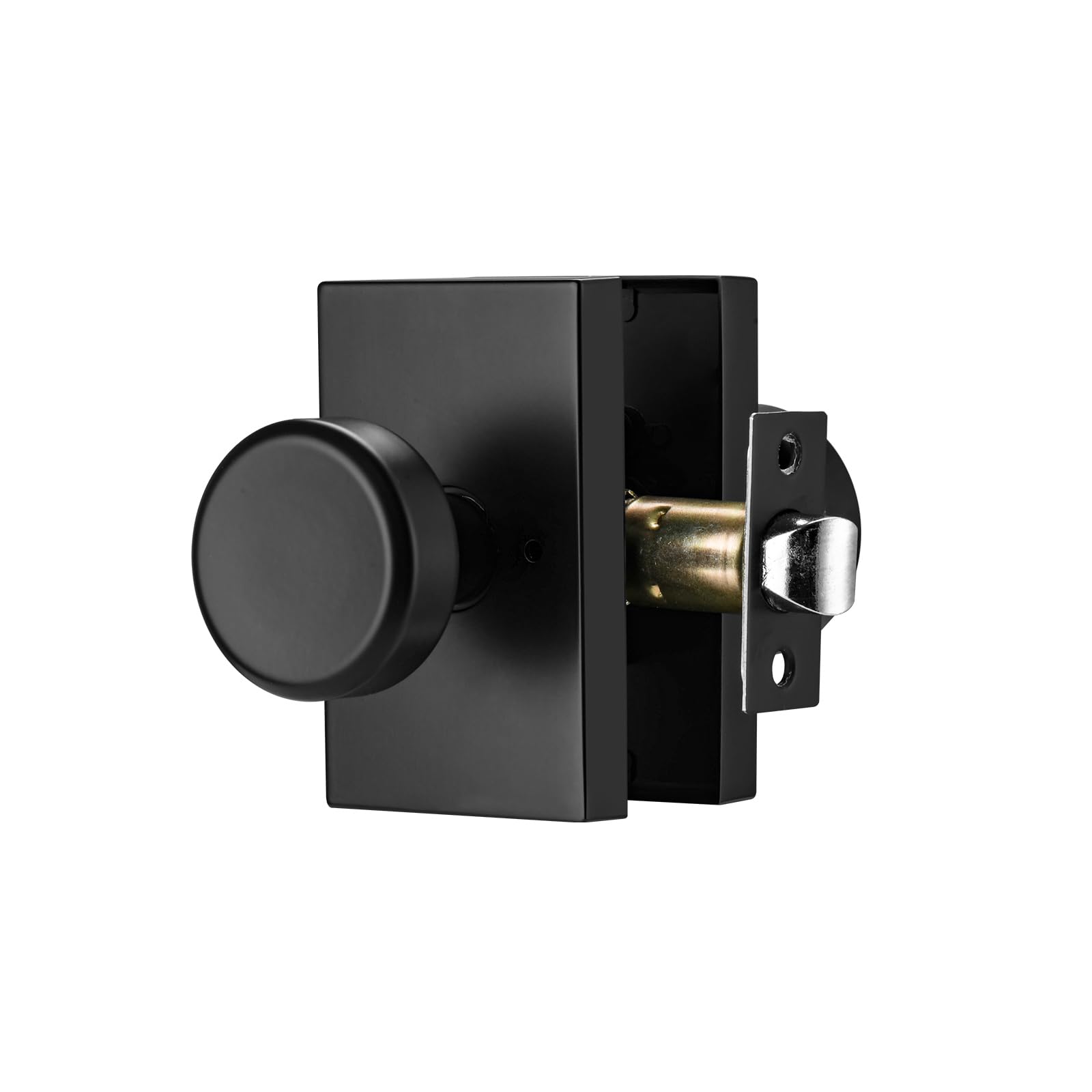 Starpy Black Door Knob with silent mechanism for smooth operation.