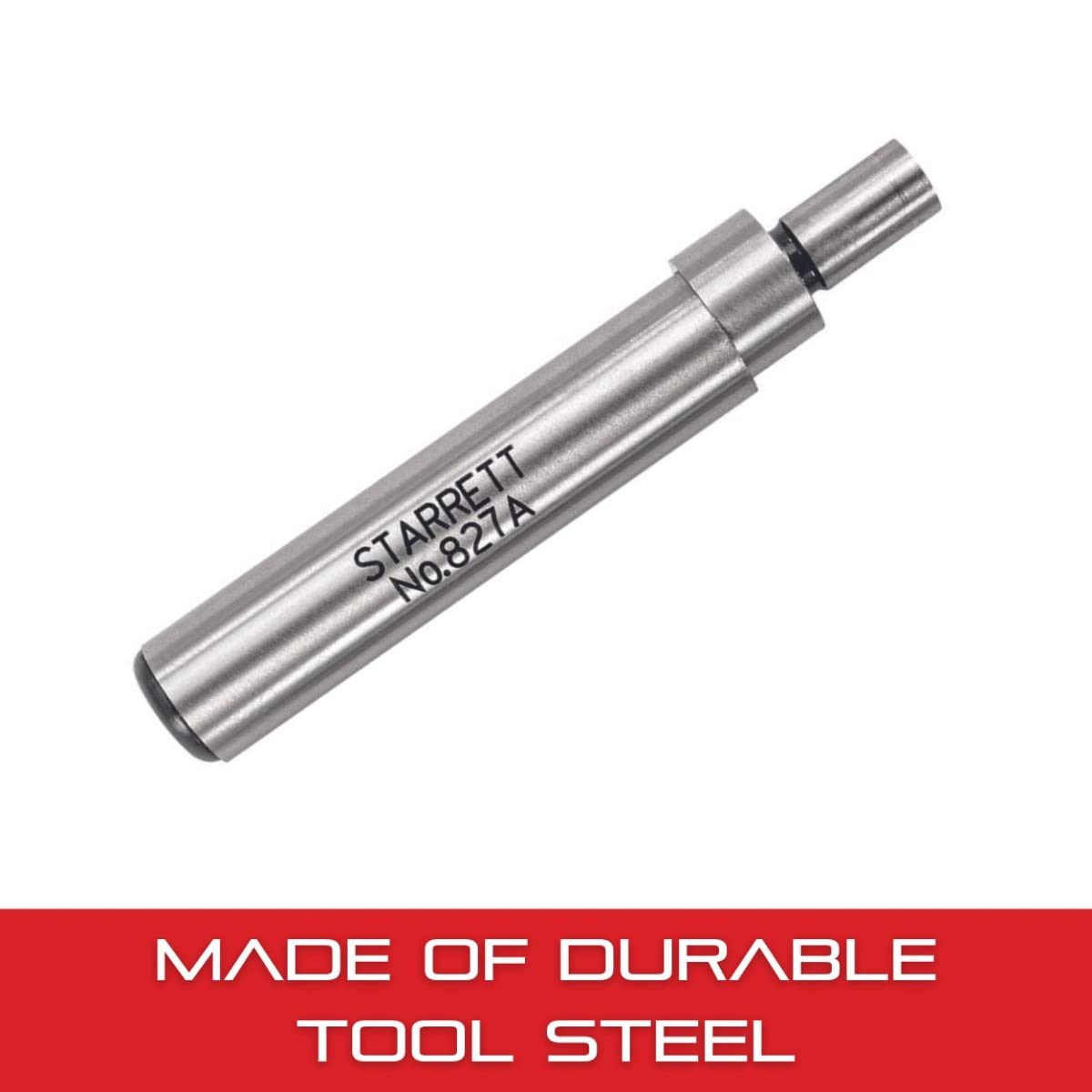 Starrett 827 Edge Finder shows 0.375 in body diameter for sturdy handling.