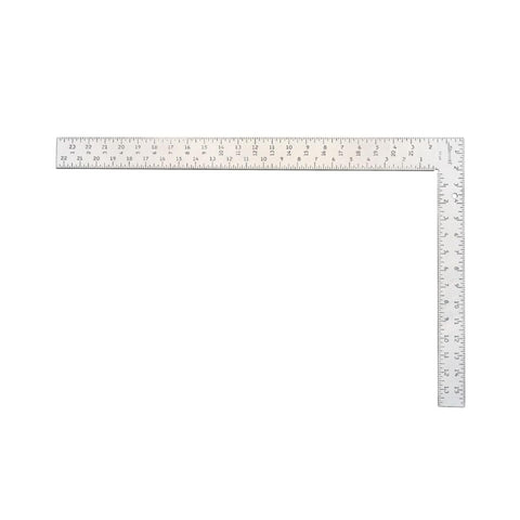 Starrett FS-24 framing square face with 1/8-inch graduations for precise layouts