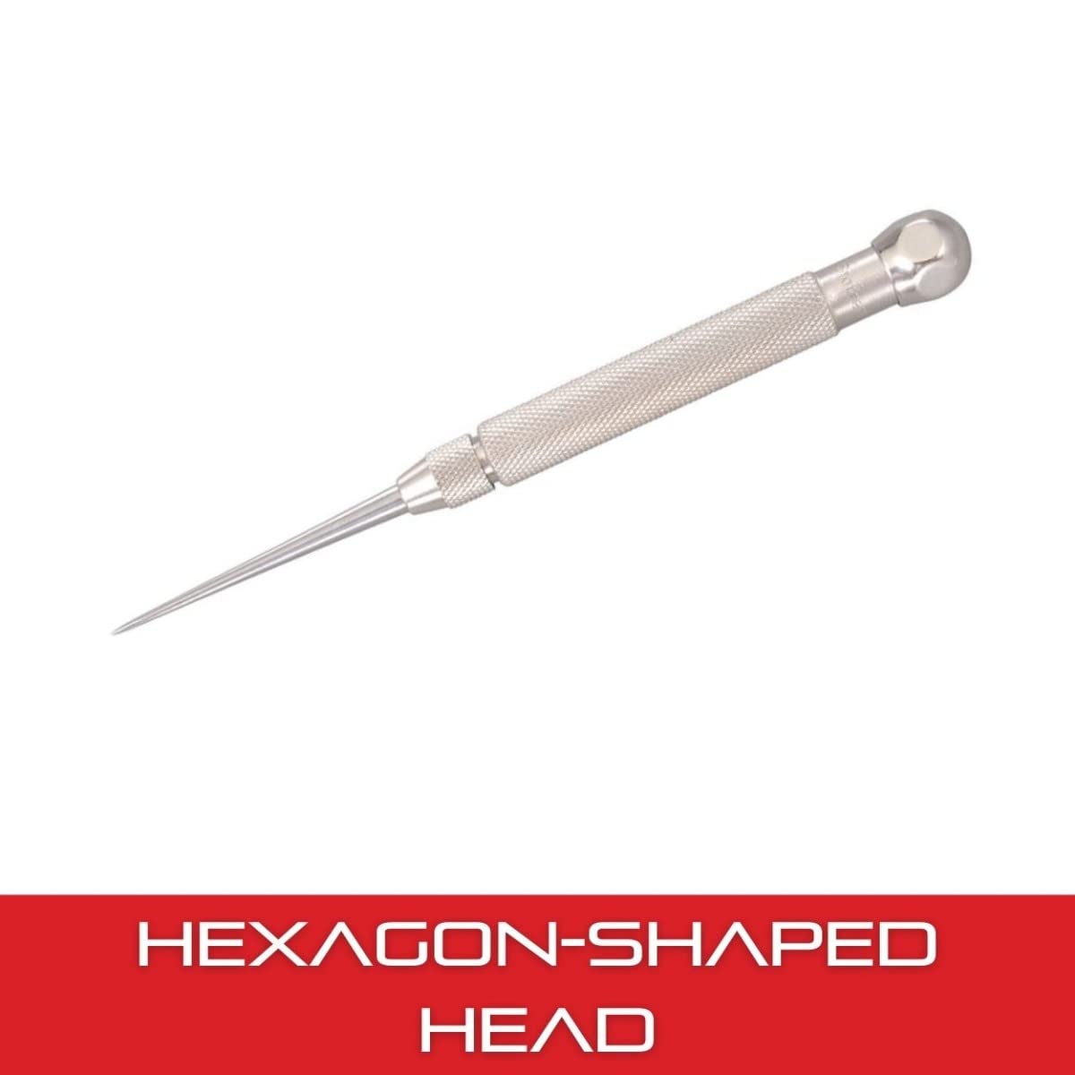 Starrett nickel-plated handle emphasizes durability and rust resistance.