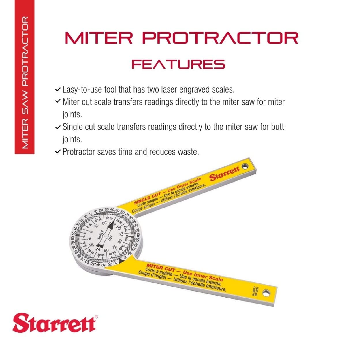 Starrett ProSite dual laser scales for quick, consistent measurements on site.