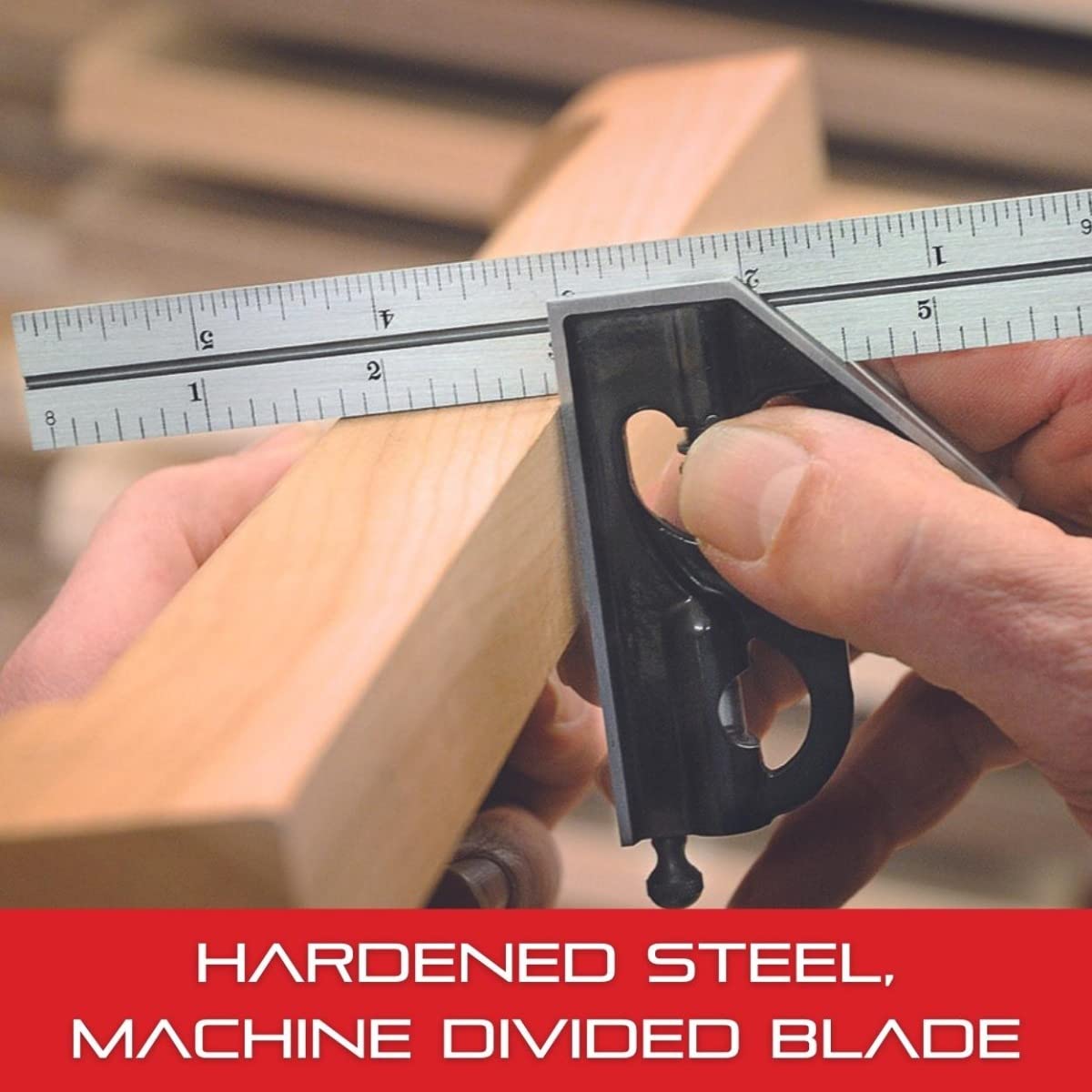 Starrett reversible lock bolt detail emphasizes secure setup during measurement.