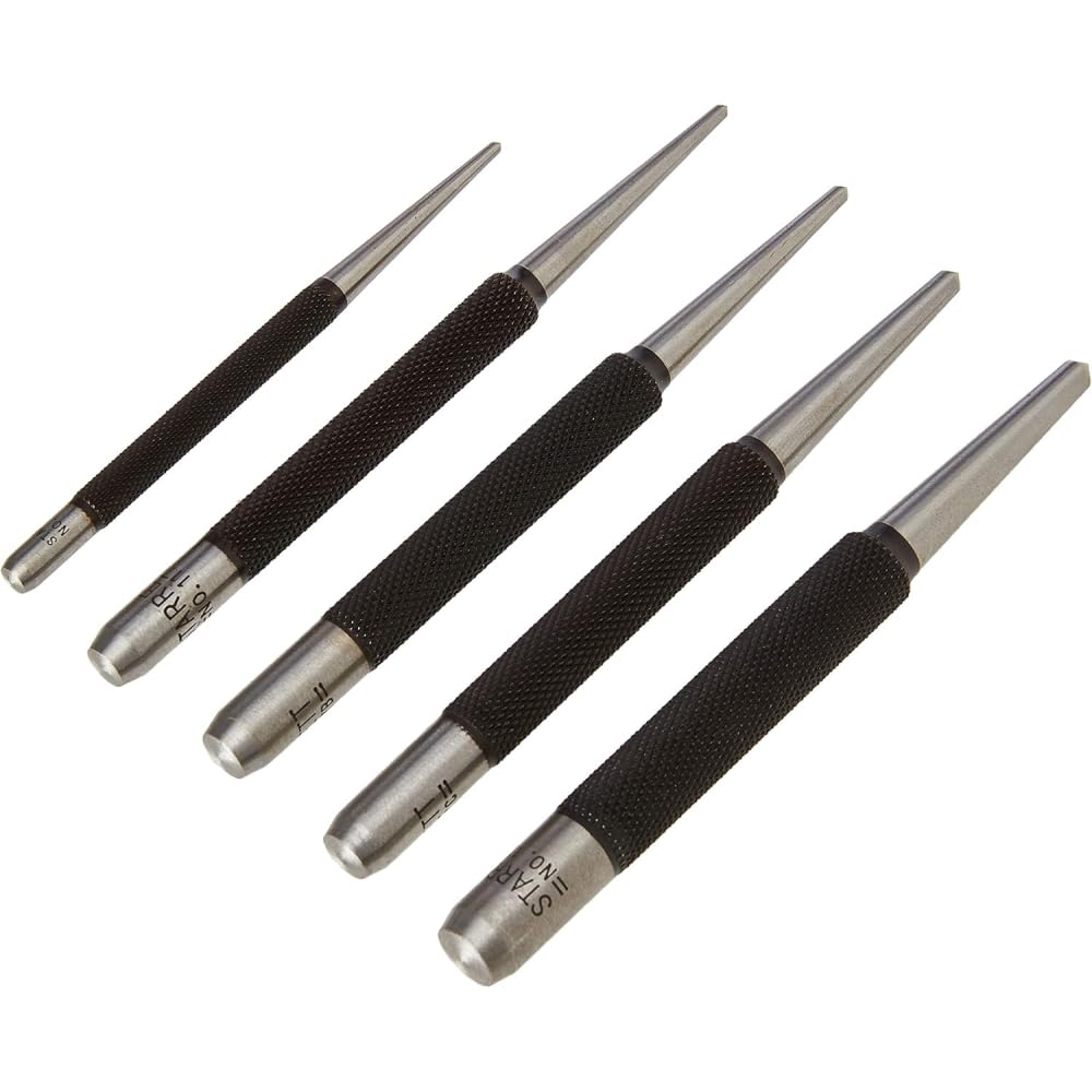 Starrett S117PC red storage case keeps your center punches organized for quick access.