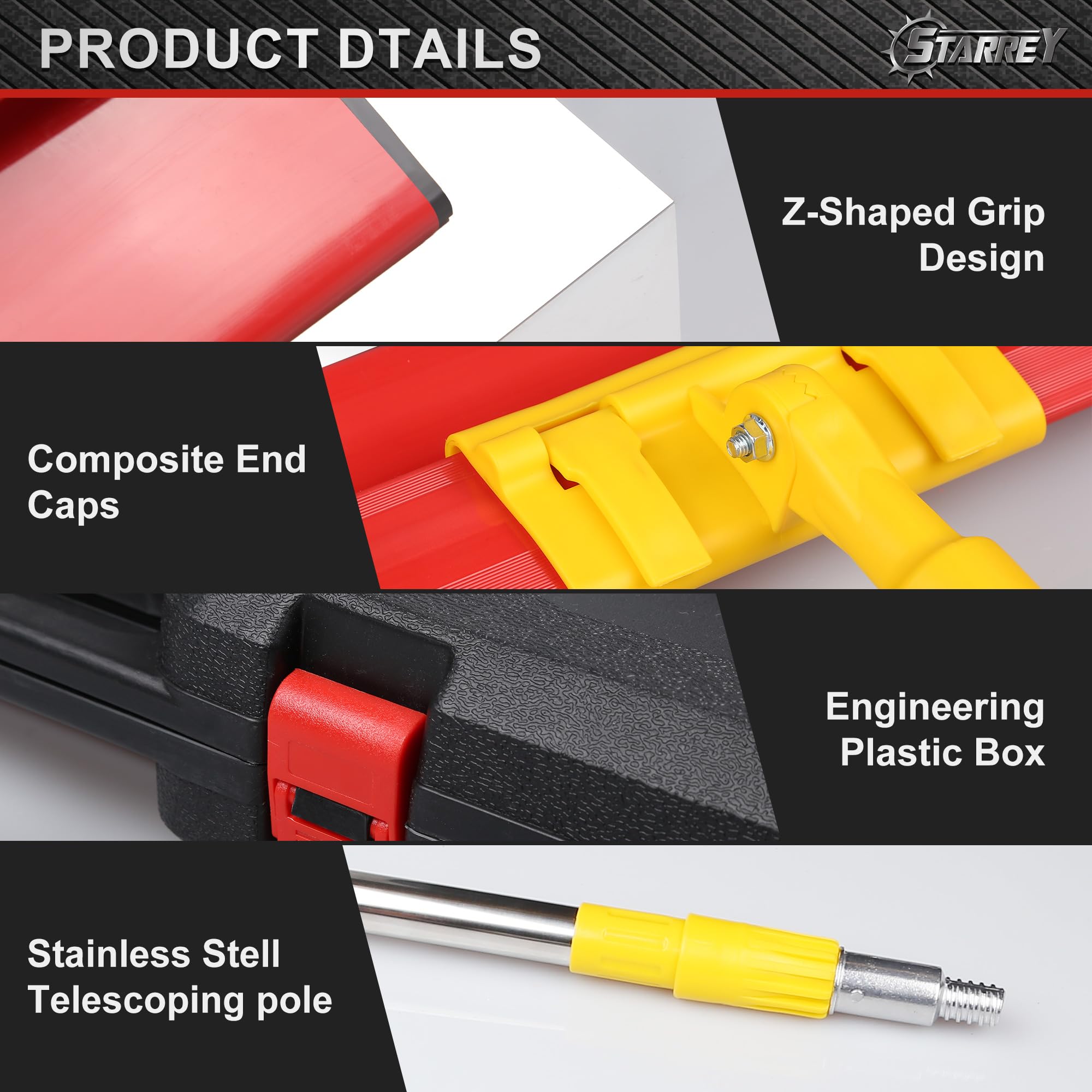 STARREY replaceable blade system keeps edges sharp for lasting performance