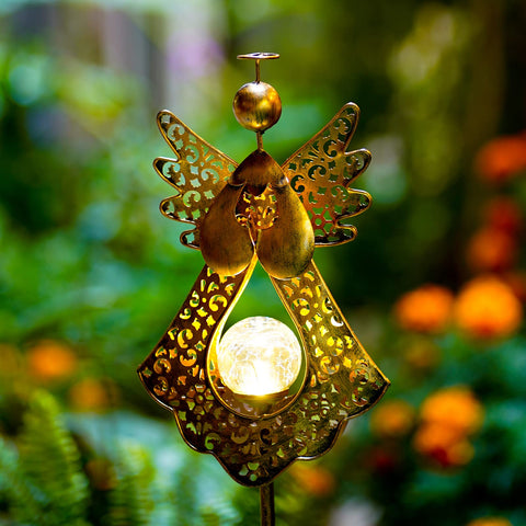 Durable, waterproof solar garden light for year-round outdoor use.