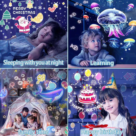 STARS LAMP soft-dim brightness levels adapt to bedtime routines.