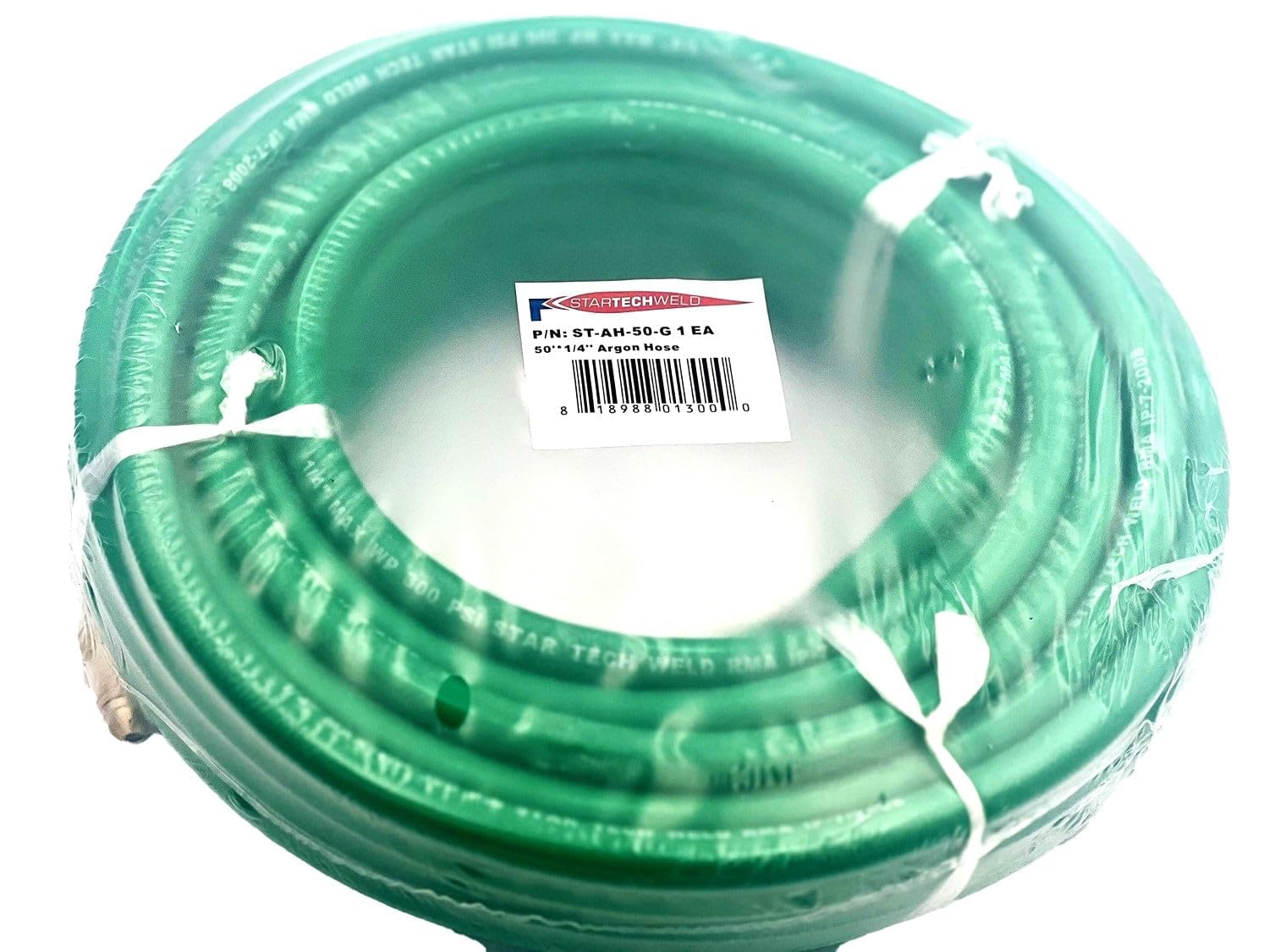 STARTECHWELD hose rolled for easy storage after use.