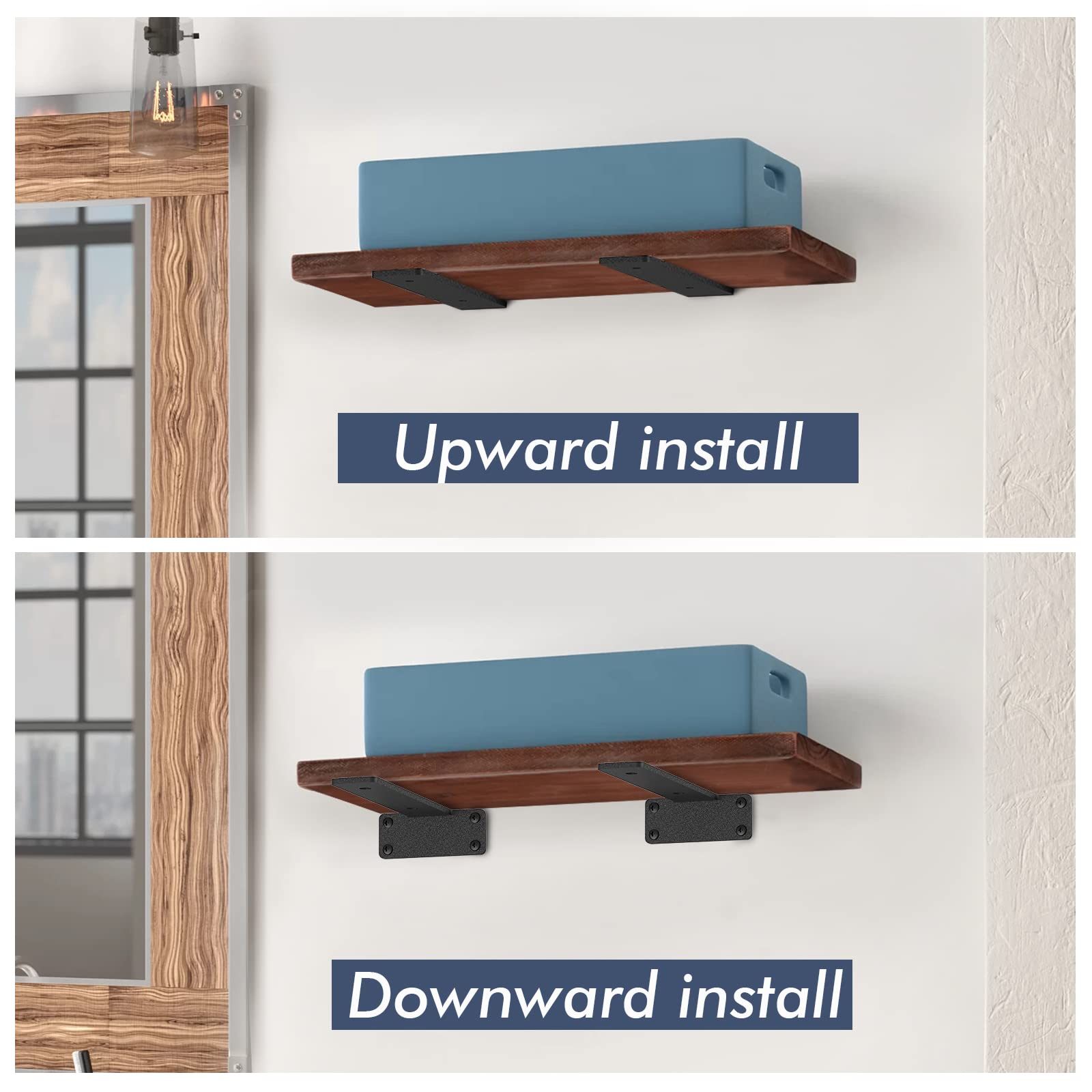 Starunder black metal L-bracket with sleek industrial look and durability