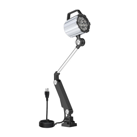 StaStrStu articulating LED work light head closeup showing precise beam for detailed tasks