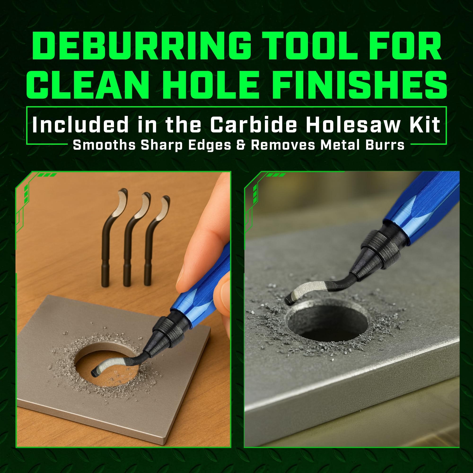 Staten Tools Tungsten Carbide Hole Saw Kit 1-1/8 inch size versatile tool.