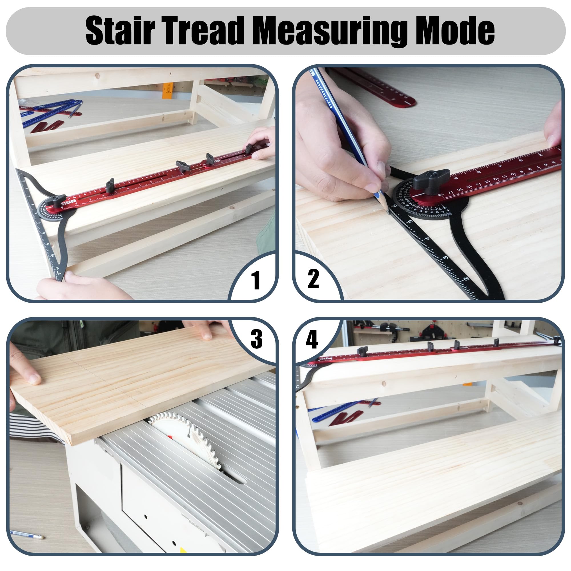 STAXON stair gauge tool supports professional and DIY projects