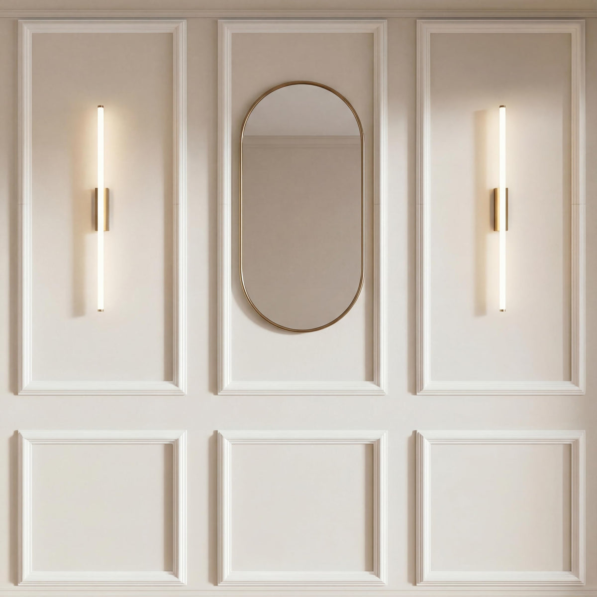 Staycalis Home precut molding kit panel close-up shows durable edges for a clean, professional finish.