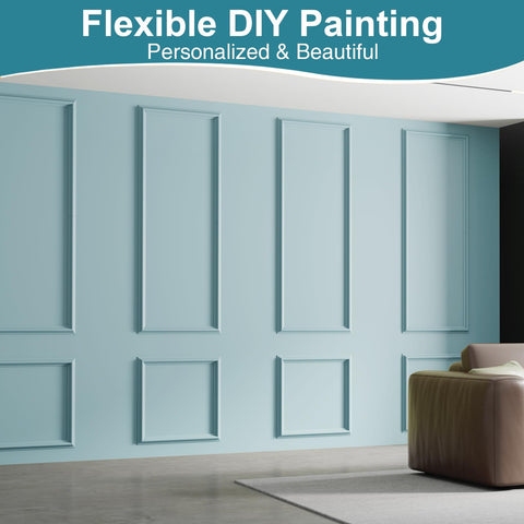 Staycalis Home precut molding kit removable option allows renter-friendly decoration.