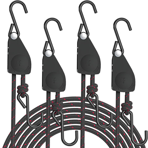 STAYGROW Kayak Straps four-pack closeup shows rugged webbing and secure hooks.