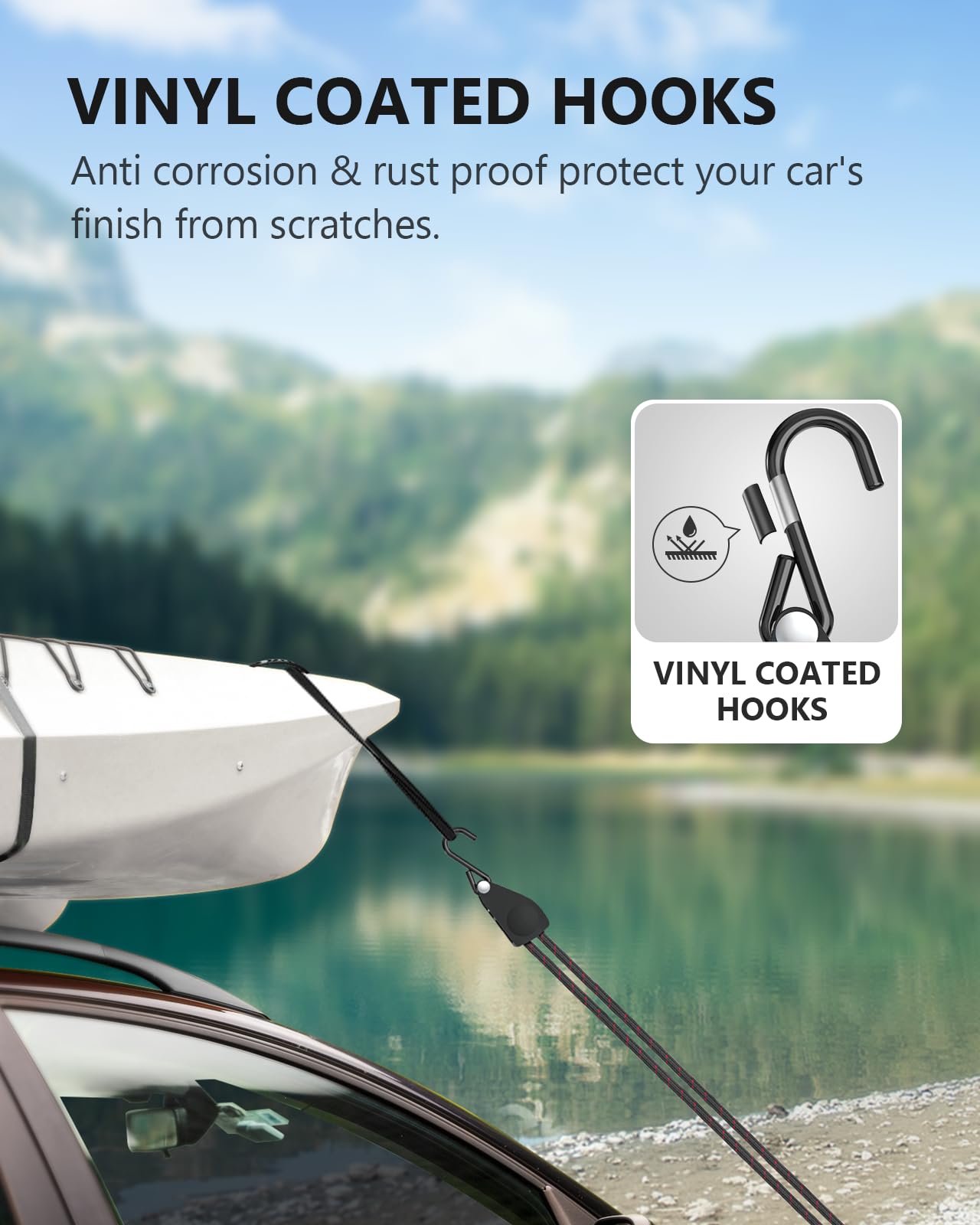 STAYGROW straps' 150 lb per strap capacity supports safe securing.