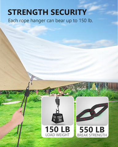 Vinyl-sleeved S-hooks protect the hull while securing gear on any vehicle.
