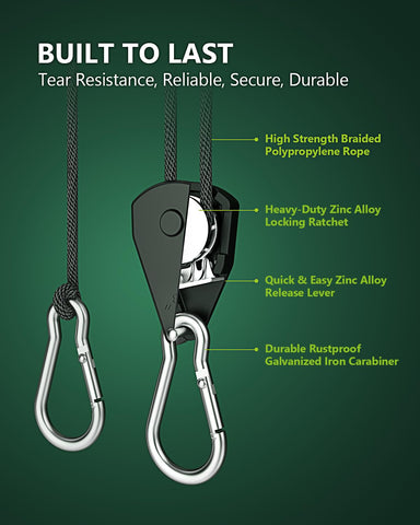 STAYGROW rustproof metal hooks ready for outdoor or humid environments