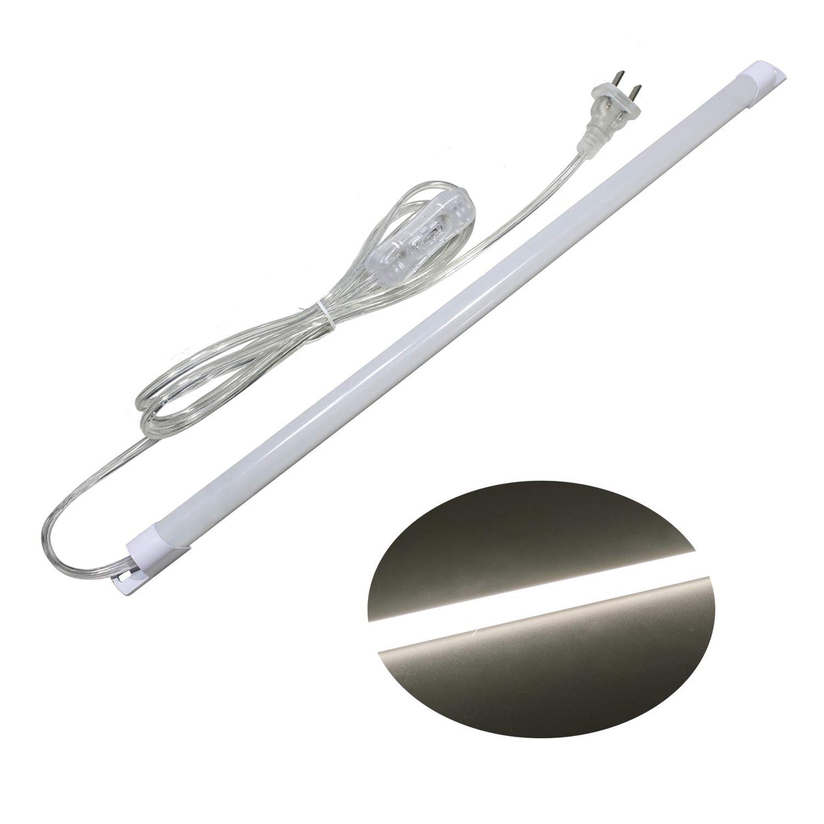 STBTECH 110V under-cabinet light, 17-inch strip for bright kitchen task lighting.