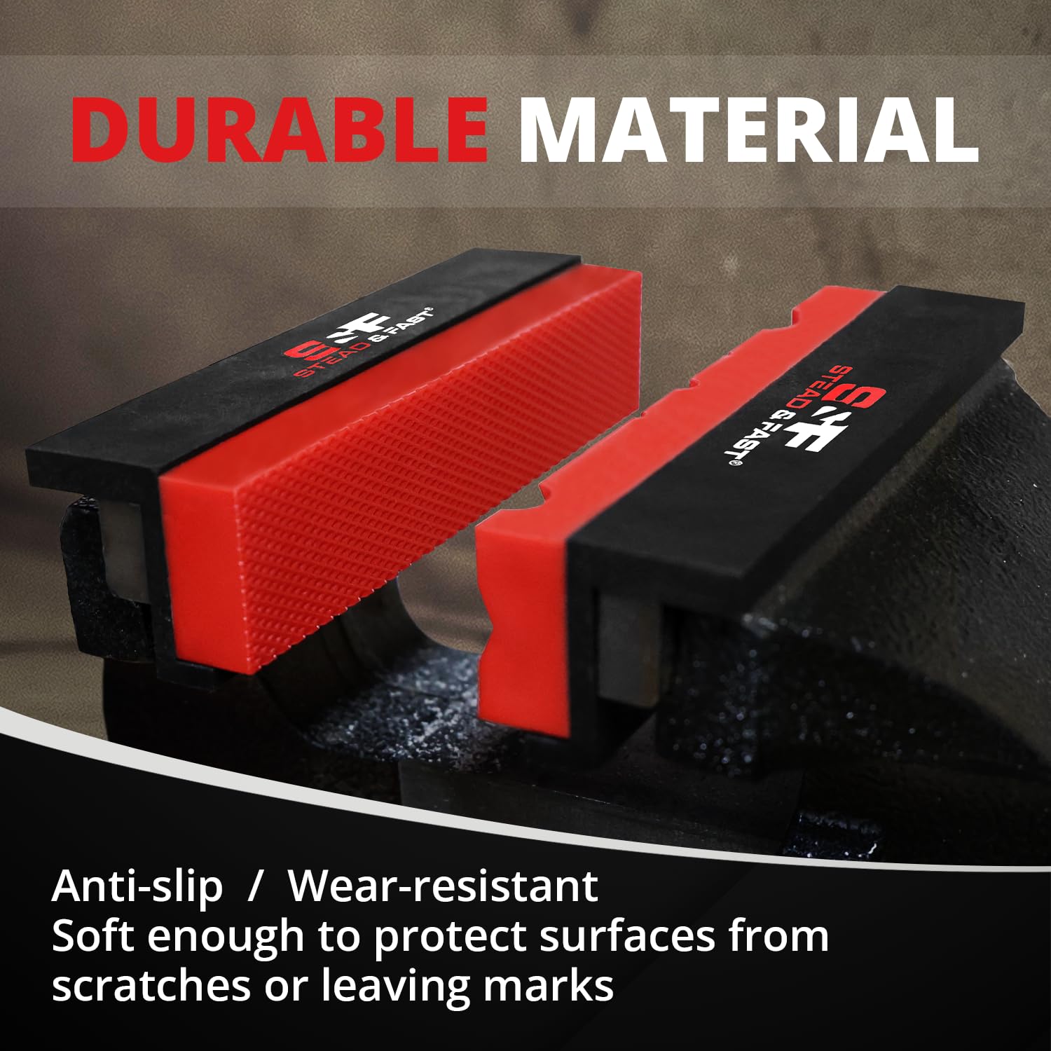 S&F Stead & Fast magnetic pads securely hold workpieces in place.