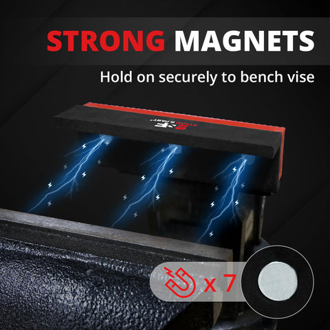 S&F Stead & Fast soft jaws multi-groove angle surface for precise 0, 60 and 90 degrees.