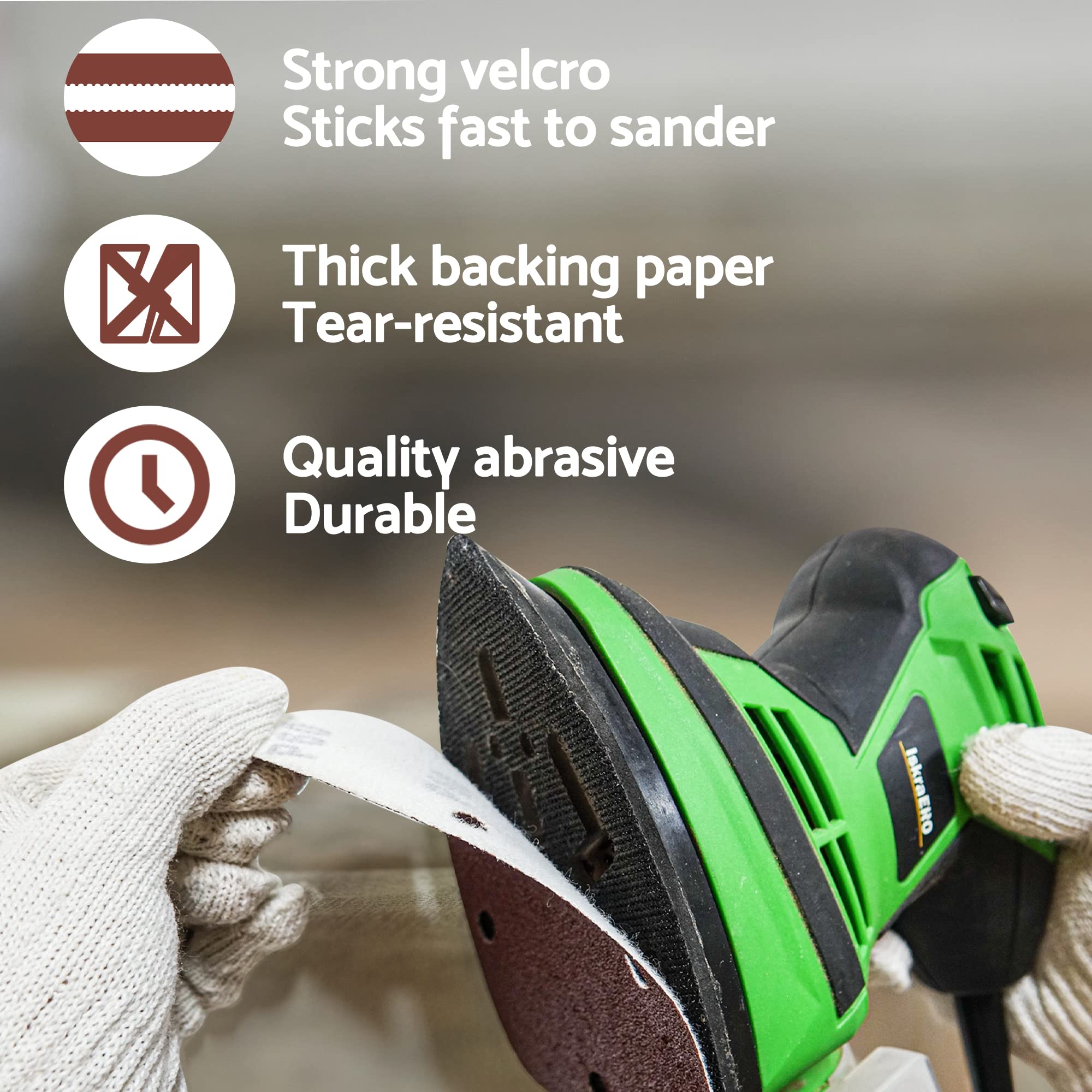 S&F Stead & Fast aluminum oxide sandpaper for wood and metal surfaces
